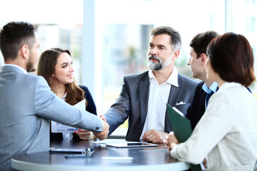 Business meeting image from Aggieland Recruiting Agency