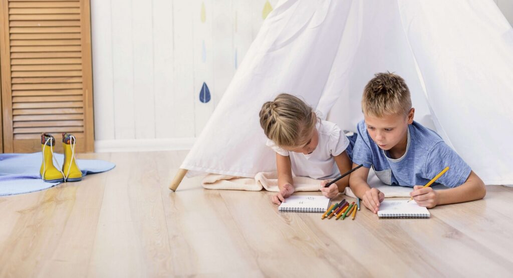 BCS Floors flooring showroom and interior design display in College Station