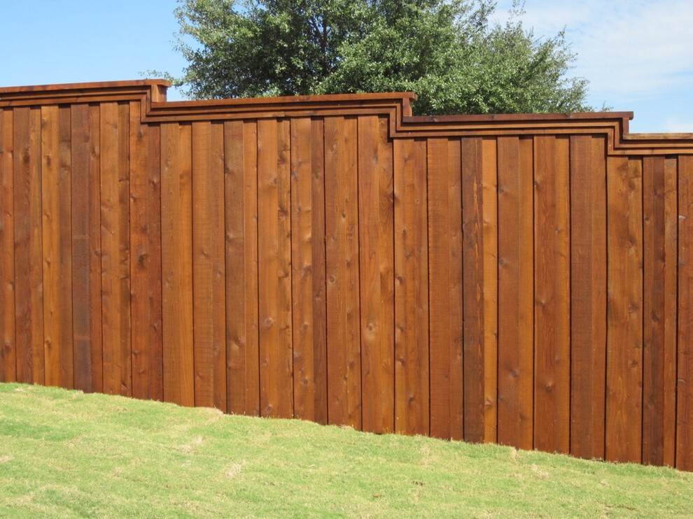 Cedar privacy fence installed by Bryan Fence Company